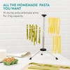 Navaris Collapsible Pasta Drying Rack - Tall Compact Spaghetti Noodle