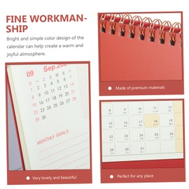 Ciieeo Office Desk Calendar 2024 Year Standing Calendar for Students Delicate Month Calendar