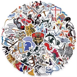 Knights 20 Random Knights Medieval Stickers Feudal Decals Hydro Laptop Free Shipping!