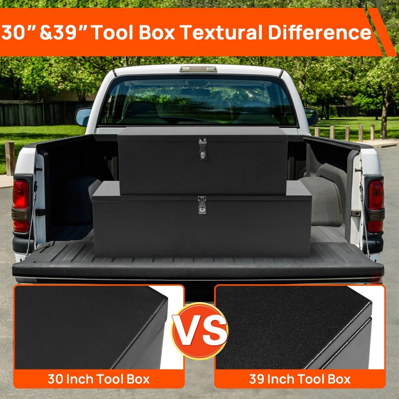Walsport 39"x13"x11" Steel Truck Tool Box Trailer Pickup Underbody Toolbox