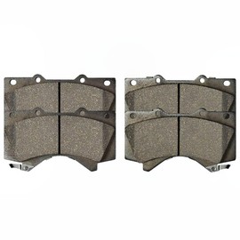 alxiang Front and Rear Left Driver Right Passenger Side Ceramic Brake Pad Kit for LX570 2008-2011 2013-2018 for Land Cruiser 2008-2011 2013-2018 for Sequoia 2008-2017 for Tundra 2007-2017