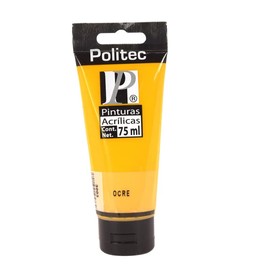 POLITEC PINTURA ACRILICA L3000 TUBO PLASTICO 75 ML 3003 OCRE