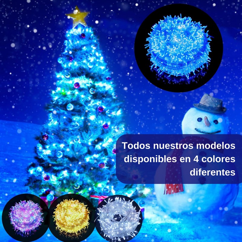 DOSYU Series de Luces Navideñas 25M, 500 Luces LED con