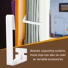 6 Pack RV Curtain Clips, Plastic Camper Curtain Track Clips