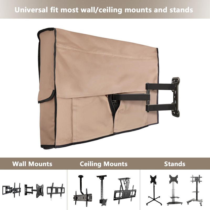 ULTCOVER Waterproof Outdoor TV Cover for 55-59 inch Outside Flat