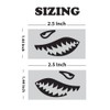 ReplaceMyParts Shark Teeth Antenna Fin Vinyl Overlay Decal Sticker Compatible