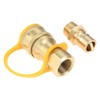 1/2" Gas Quick Connect Kit, Disconnect Connector with Male Insert