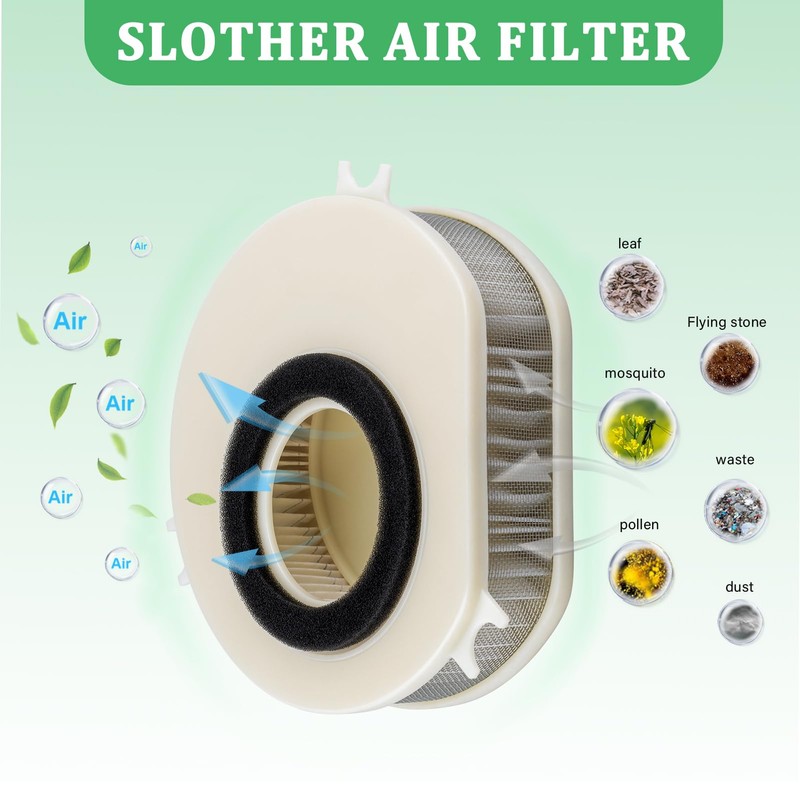 5EL-14451-00 HFA4913 Air Filter Replacement for Yamaha V-STAR 1100 XVS1100