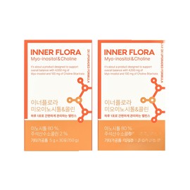 New Origin Innerflora Myoinositol & Choline 5g×30 packs, 2 packs, 2 powder sticks / 뉴오리진 이너플로라 미오이노시톨 앤 콜린 5g×30포 2개 분말스틱 2개