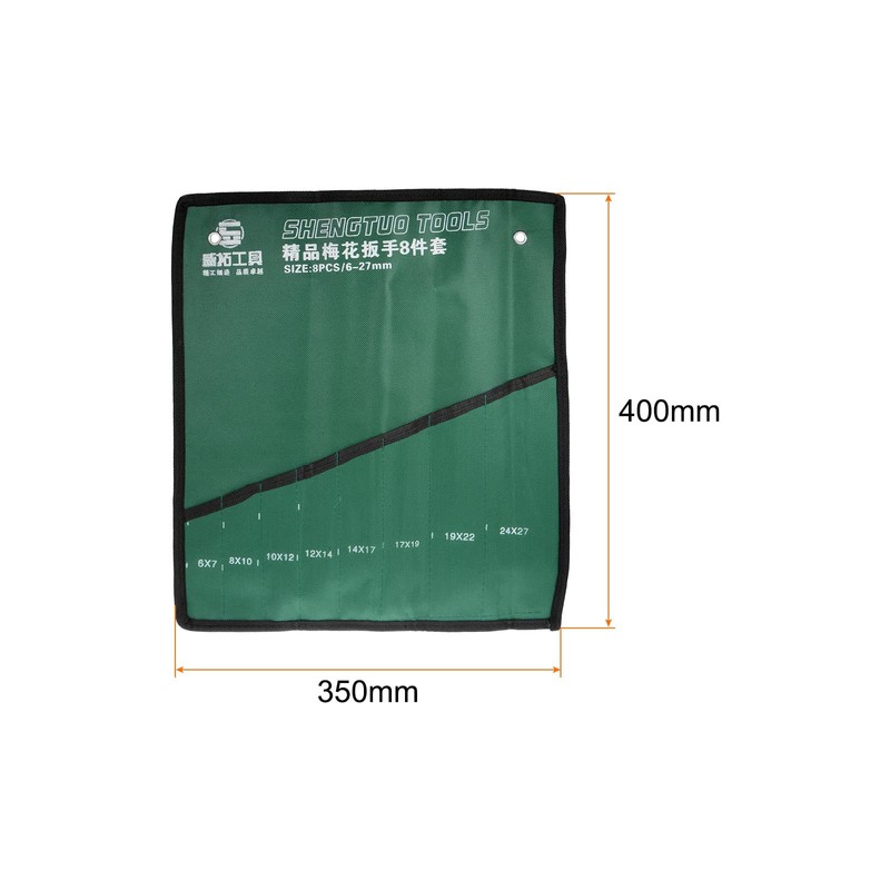 sourcing map 2pcs Wrench Organizer 8 Pockets 13.8" x 15.8"