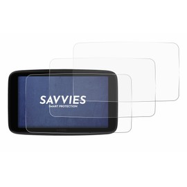 Savvies 6 Pack Screen Protector compatible with TomTom GO Superior 6" Protection Film Clear