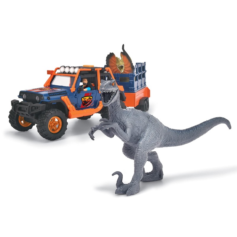 Dickie Toys: Dino Commander - Light & Sound Kids Playset,