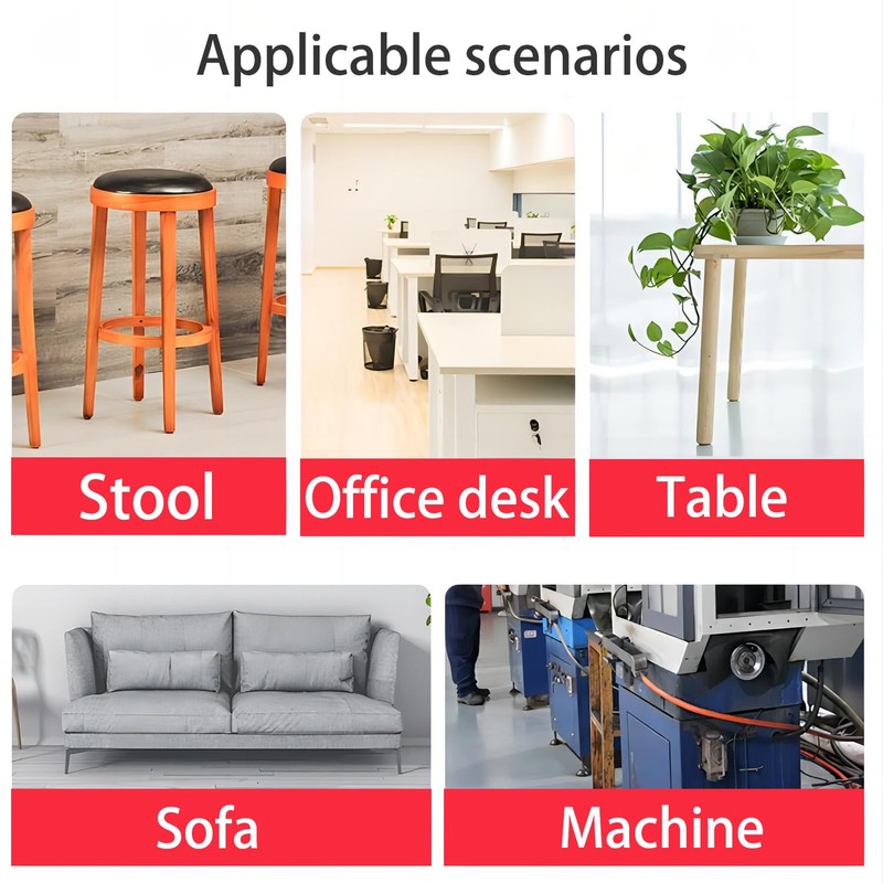 Qrity 20 PCS Bumpers Pads Rubber Feet, Floor Protector Cabinet