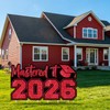 Mastered It 2026 Graduation Yard Sign with Stakes - Black