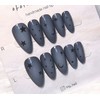 [In-store special discount]Y2K airbrush star point handmade nail - Coffin