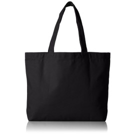 UnitedAthle 14.3 oz. Canvas Tote Bag (Large) - black -