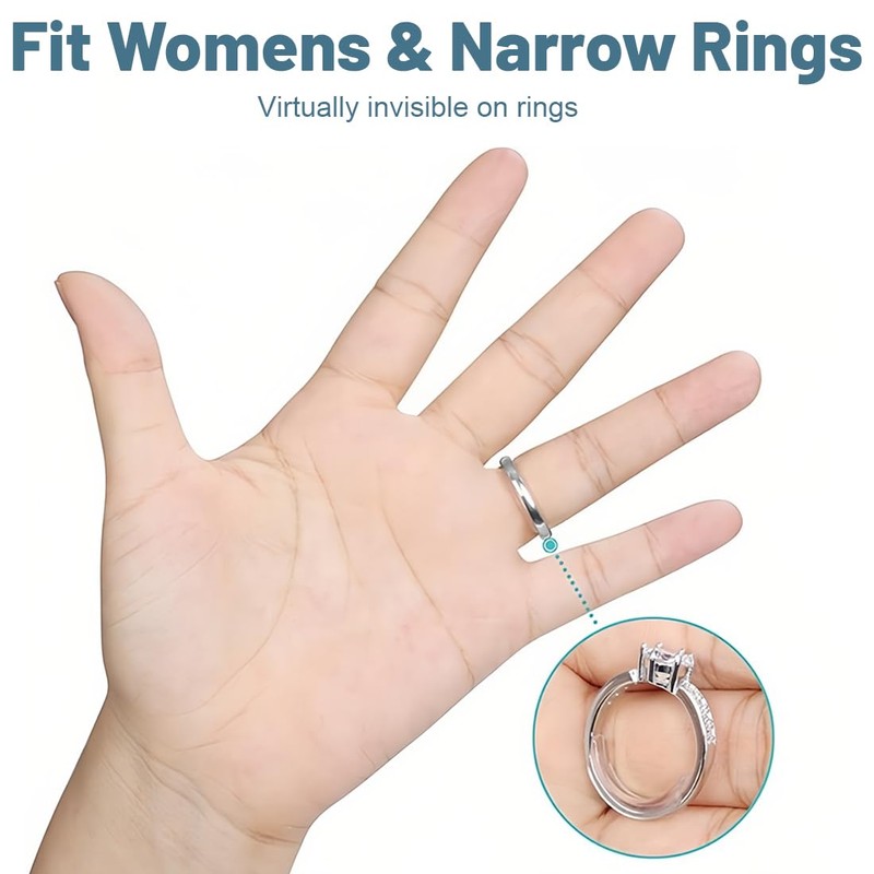 Invisible Ring Reducer, Ring Size Adjuster, Ring Sizes for Loose