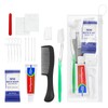 10 Sets Personal Hygiene Kit Bulk,Green 9-in-1 Travel Size