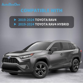 4-Pack Wheel Skins Compatible with Toyota RAV4 / RAV4 Hybrid 2019 2020 2021 2022 2023 2024, 17" 17 inch Alloy Wheel, Snap-on Wheel Cover Replacement, Bright Black Color