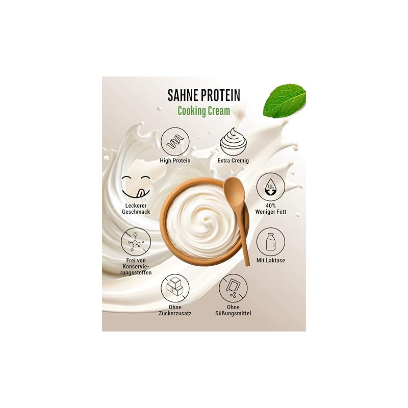 Yummy Cream Protein - 1000 g Bag - Protein-Rich Cooking