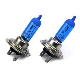 2 x H7 55 W PX26D 12 Volt UV Crystal Glass Xenon Look Halogen Lamps Long Life Bulbs Super White