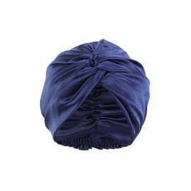 Silk Bonnet for Sleeping, Mulberry Silk Women Night Cap, Sleep Cap, Silk Soft Silk Bonnet Silk Bonnet, Good for Hair, Bonnet Sleep Cap for Night (Blue A)