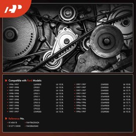 A-Premium Engine Serpentine Drive Belt Compatible with Ford LLA9000 LTLS9000 1996-1997, LT9501 LT9513 LT9522 1997-1998, LT9511 1998, LTA9000 1997, LTLA9000 1996, 10.3L 12.0L, Location - Fan