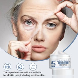 VARKAGE Soforteffekt Gegen Falten, 2 Stück 5 Sekunden Instant Wrinkle Remover Cream, Aktiv-Retinol-Anti-Falten-Creme, Faltencreme Instant Faltenentferner, Creme Set Straffende Creme