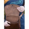 Battle-Merchant Medieval Belt Bag with Various Embossing Leather Bum Bag