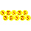 Unbranded/Generic 10 Price Stickers VENDING MACHINE CANDY STICKERS LABEL .25 Cent Free Shipping