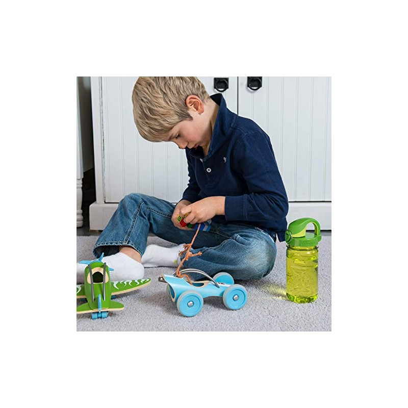 NALGENE Tritan Grip-N-Gulp BPA-Free Water Bottle,Slate Blue,12 Ounces