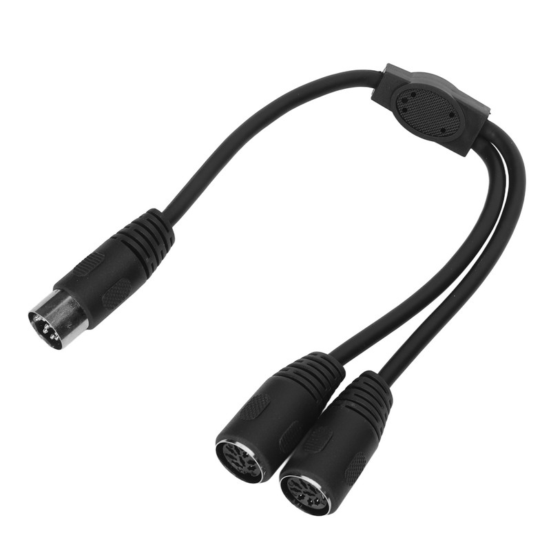 DIN 8 Pin Male to 2 DIN 8 Pin Female
