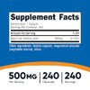 Nutricost Niacin (Vitamin B3) 500mg, 240 Capsules - with Flushing,