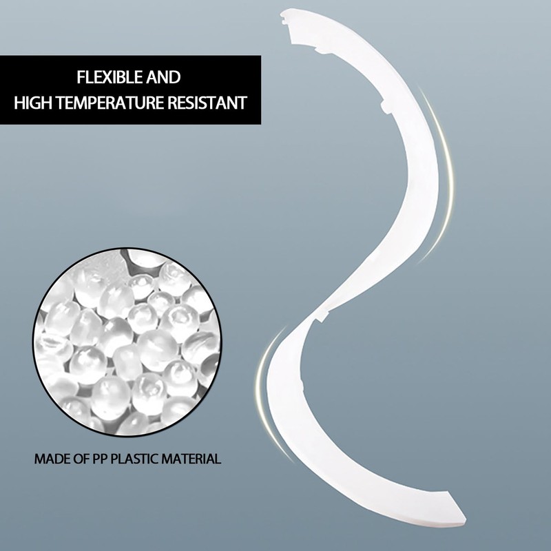 Pack of 10 Plastic Pipe Covers, Heater Pipe Decor Buckle,