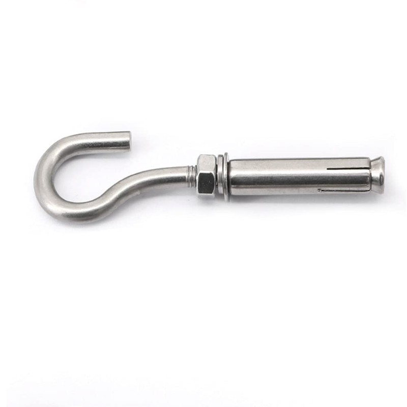 8X NUZAMAS M10 Expansion Screw Bolts Hook 304 Stainless Steel