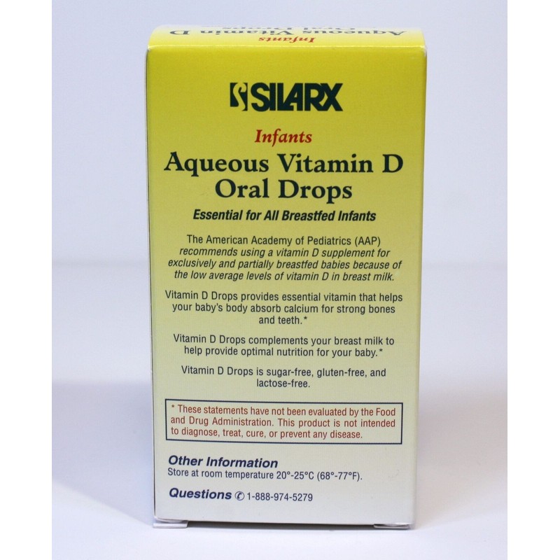 Silarx Lannett Infants Aqueous Vitamin D Oral Drops Dietary Supplement