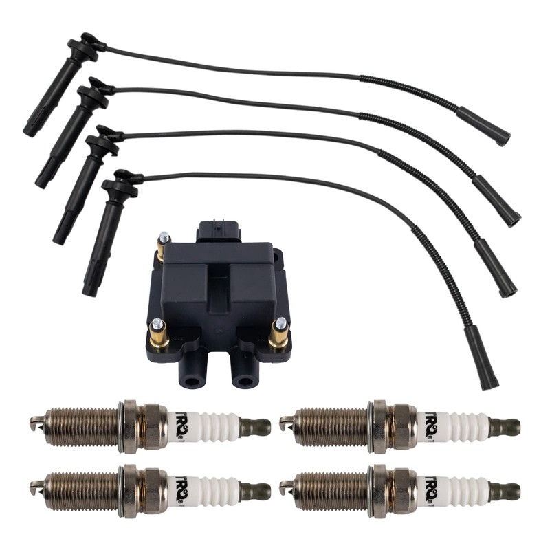 TRQ Ignition Coil and Spark Plug Kit 6 Piece Iridium