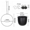 Shineloha 2 Pack Hanging Planters for Indoor Plants with 5.5"