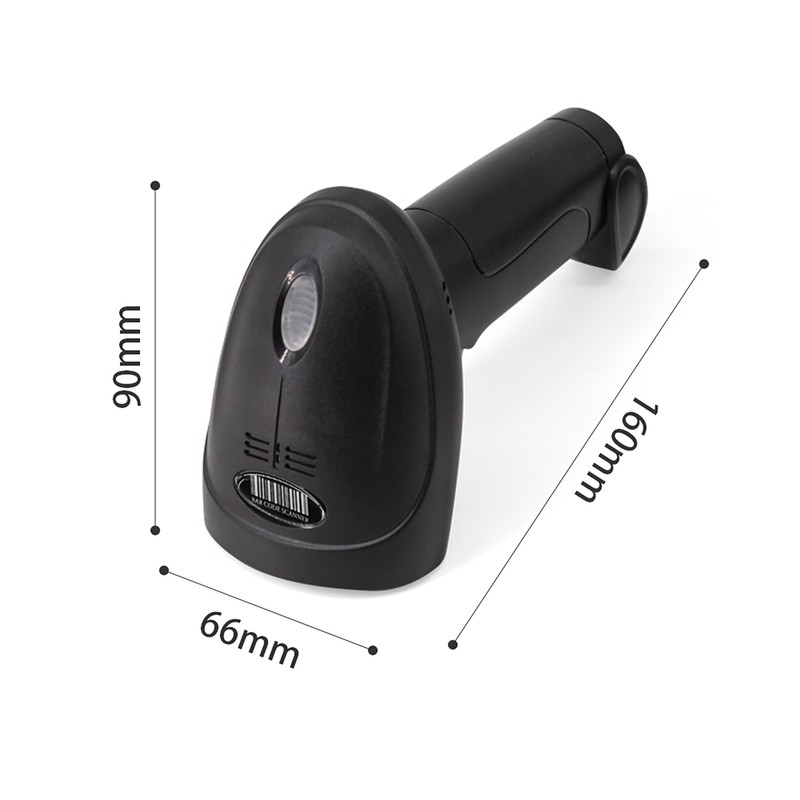 Wireless 1D Barcode Scanner 2.4G + USB Wired Connection CCD