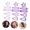 TOVINANNA 15pcs Star Hair Clips Collection Metal Snap Clips for