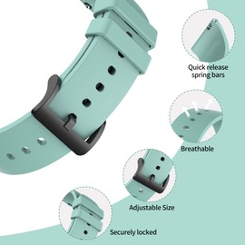 Chofit Wristband Compatible with Motorola Moto Watch 120 Band Silicone Bracelet Quick Release Replacement Bands Sport Straps for Motorola Moto Watch 120 Smartwatch