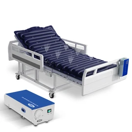 VOCIC Alternating Air Pressure Mattress with Micro-Ventilation Holes, Bed Sore Pads, Electric Quiet Pump System, Sleep Mode, Air Mattress for Hospital Bed-S12VA