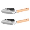 2Pcs Stainless Steel Garden Loose Soil Scoop Wearable Rope Portable