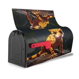 YYHWHJDE letterbox cover waterproof oxford cloth Fits standard or large size mailboxes Leopard Little Gecko picture 25.5x21 in