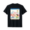 Crayon Shin-chan Samurai Shin-chan VS Buri Burizaemon T-shirt, Black