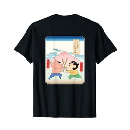 Crayon Shin-chan Samurai Shin-chan VS Buri Burizaemon T-shirt, Black