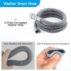 Sunenlyst Washing Machine Drain Hose, Universal Dishwasher Hose White