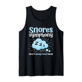 Snores Symphony Sleep's Background Music Sleep Apnea Snoring Tank Top