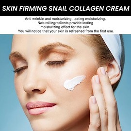 Crema Elevadora de Colágeno de Caracol, Humectante Facial Antiarrugas, Ingredientes Naturales, Crema de Día y de Noche, con Mucina de Caracol, Reparación de la Piel, Adecuada