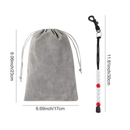 Golf Punch Counter, Golf Counting Chain, Golf Stroke Counter, Golf Score Counter, Golf Counter Scorer, Golf Beads Punch Counter, Golf Score Stroke Beads with Clip, Suitable for Men Women Outdoor Golf